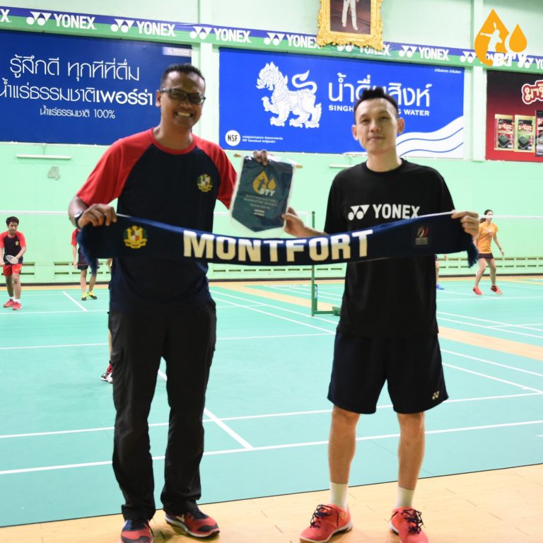 การแข่งขันแบดมินตันกระชับมิตรระหว่าง BTY กับ MONTFORT SINGAPORE
